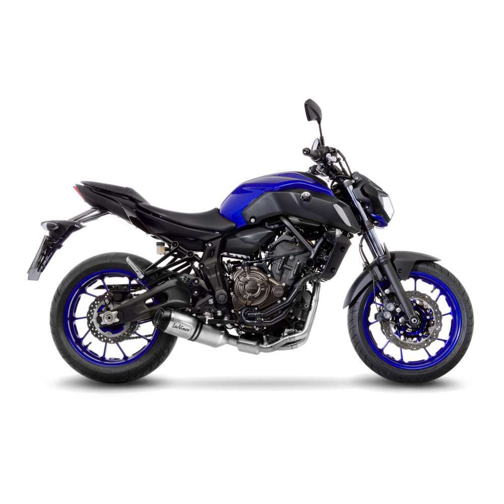 LeoVince LVFS14251E LV One Evo Stainless Steel Full Exhaust System w/Slash Cut Carbon End Cap for Yamaha MT-07/FZ-07 17-20/Tracer 700/XSR 700 16-20 - Image 3
