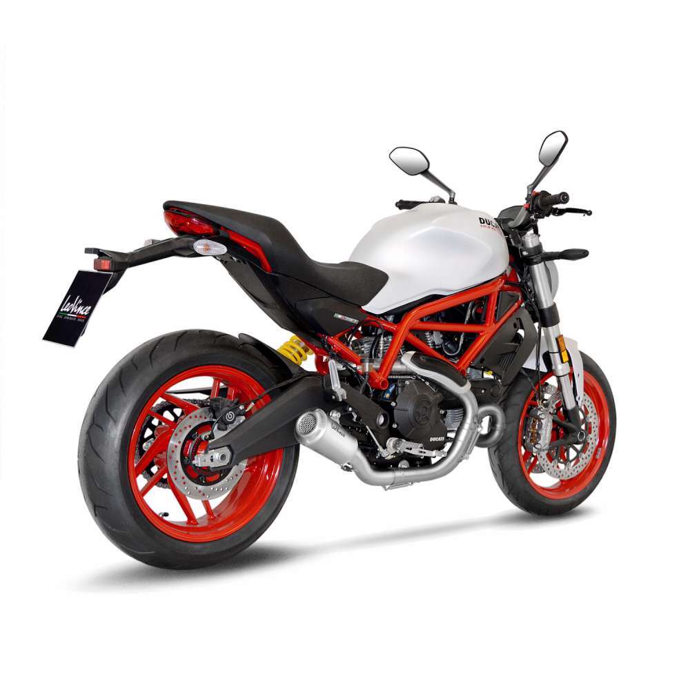 LeoVince LVSO15206 LV-10 Stainless Steel Slip-On Muffler w/Stainless End Cap for Ducati Monster 797/Scrambler 800 15-20 - Image 3