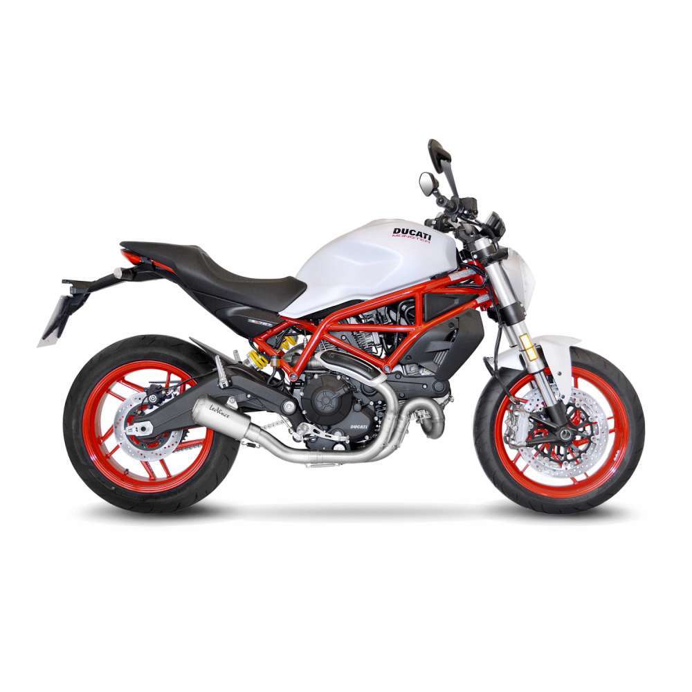 LeoVince LVSO15206 LV-10 Stainless Steel Slip-On Muffler w/Stainless End Cap for Ducati Monster 797/Scrambler 800 15-20 - Image 4