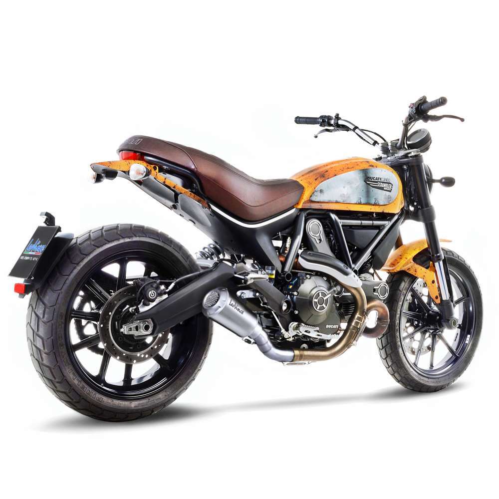 LeoVince LVSO15206 LV-10 Stainless Steel Slip-On Muffler w/Stainless End Cap for Ducati Monster 797/Scrambler 800 15-20 - Image 5