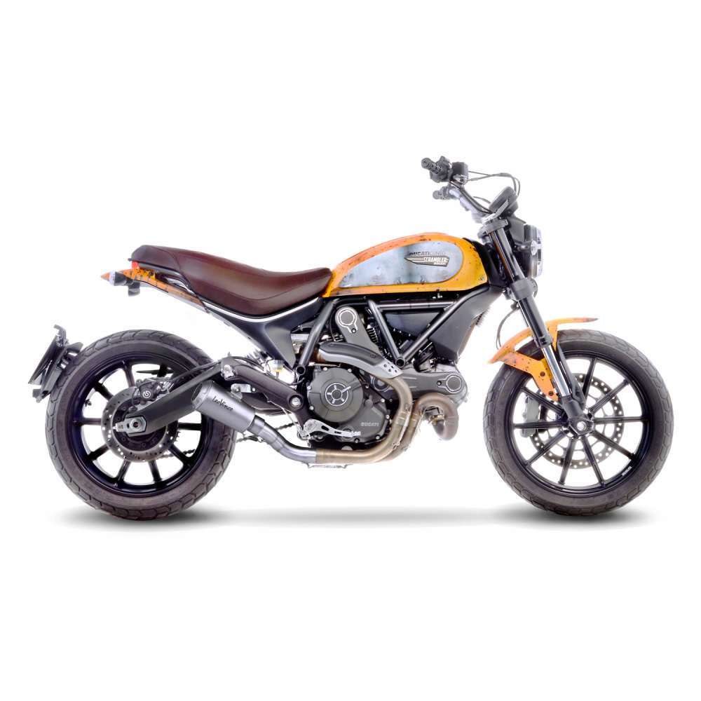 LeoVince LVSO15206 LV-10 Stainless Steel Slip-On Muffler w/Stainless End Cap for Ducati Monster 797/Scrambler 800 15-20 - Image 6