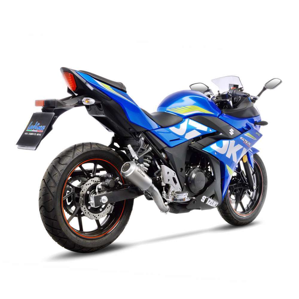 LeoVince LVSO15213 LV-10 Stainless Steel Slip-On Muffler w/Stainless End Cap for Suzuki GSX 250 R/ABS 17-20 - Image 4