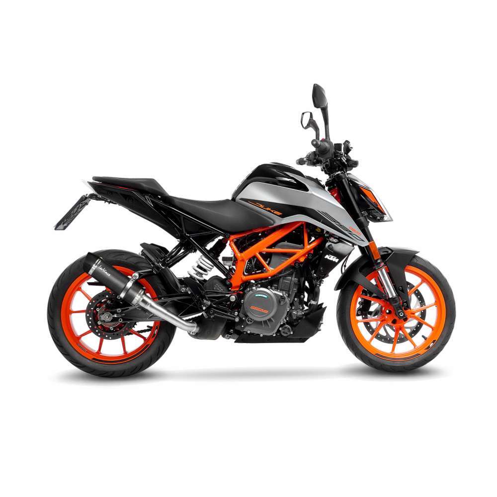 LeoVince LVSO3399E GP Corsa Evo Carbon Fiber Slip-On Muffler w/High Performance Technopolymer End Cap for KTM Duke 125/Duke 390 21-22 - Image 5