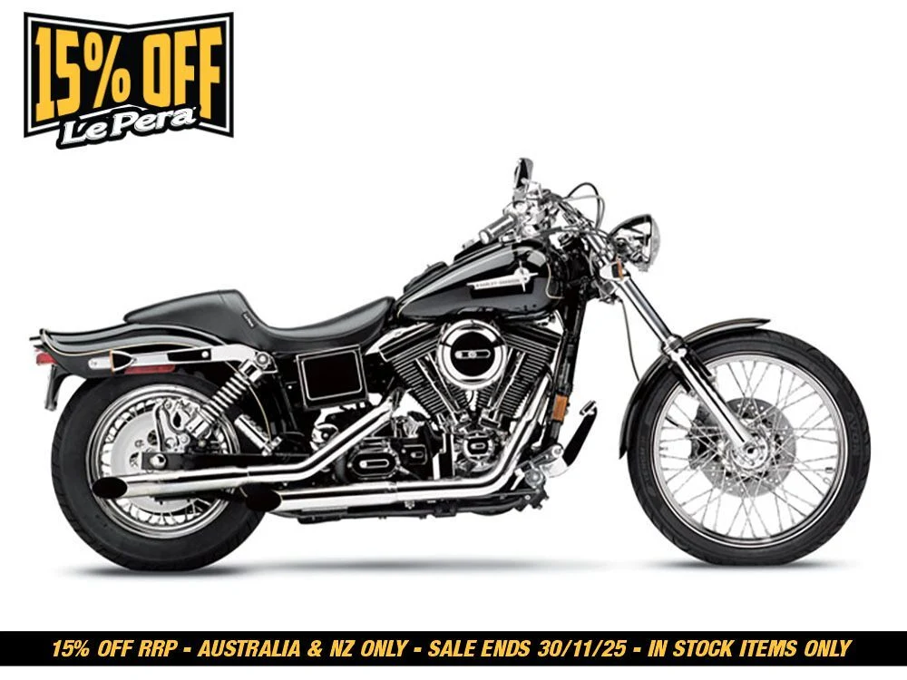 LePera LP-LN-510 Daytona Sport Dual Seat Smooth for Harley-Davidson Dyna 96-03 - Image 2