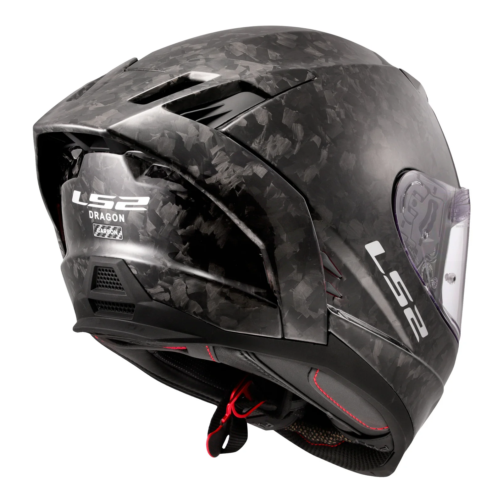 LS2 FF807 Dragon Forged Gloss Carbon Helmet - Image 4