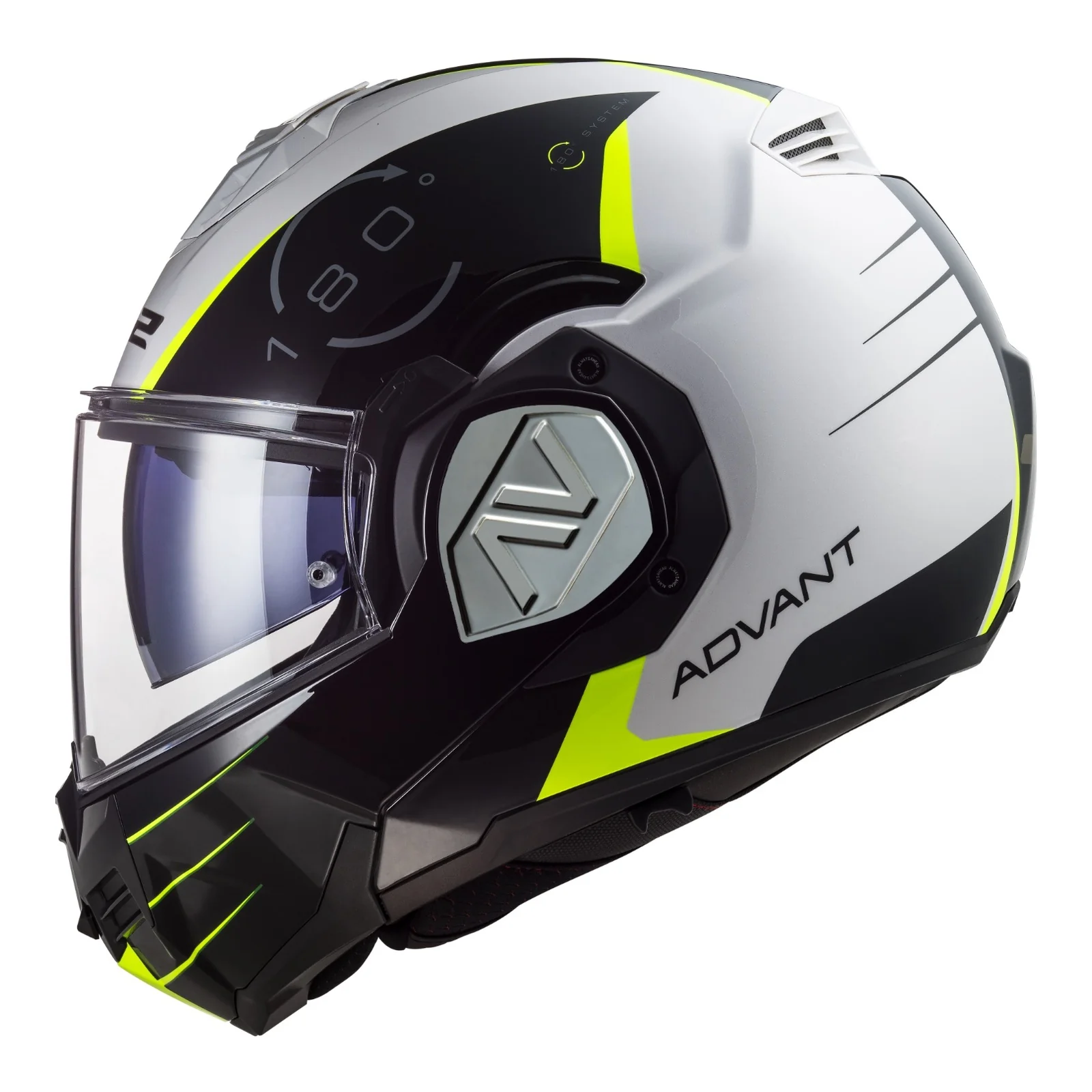 LS2 FF906 Advant Codex White/Black Helmet - Image 5