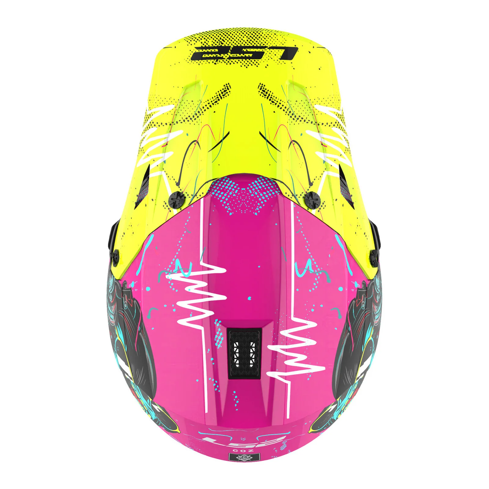 LS2 MX706J COZ Gorilla Gloss Purple Youth Helmet - Image 5