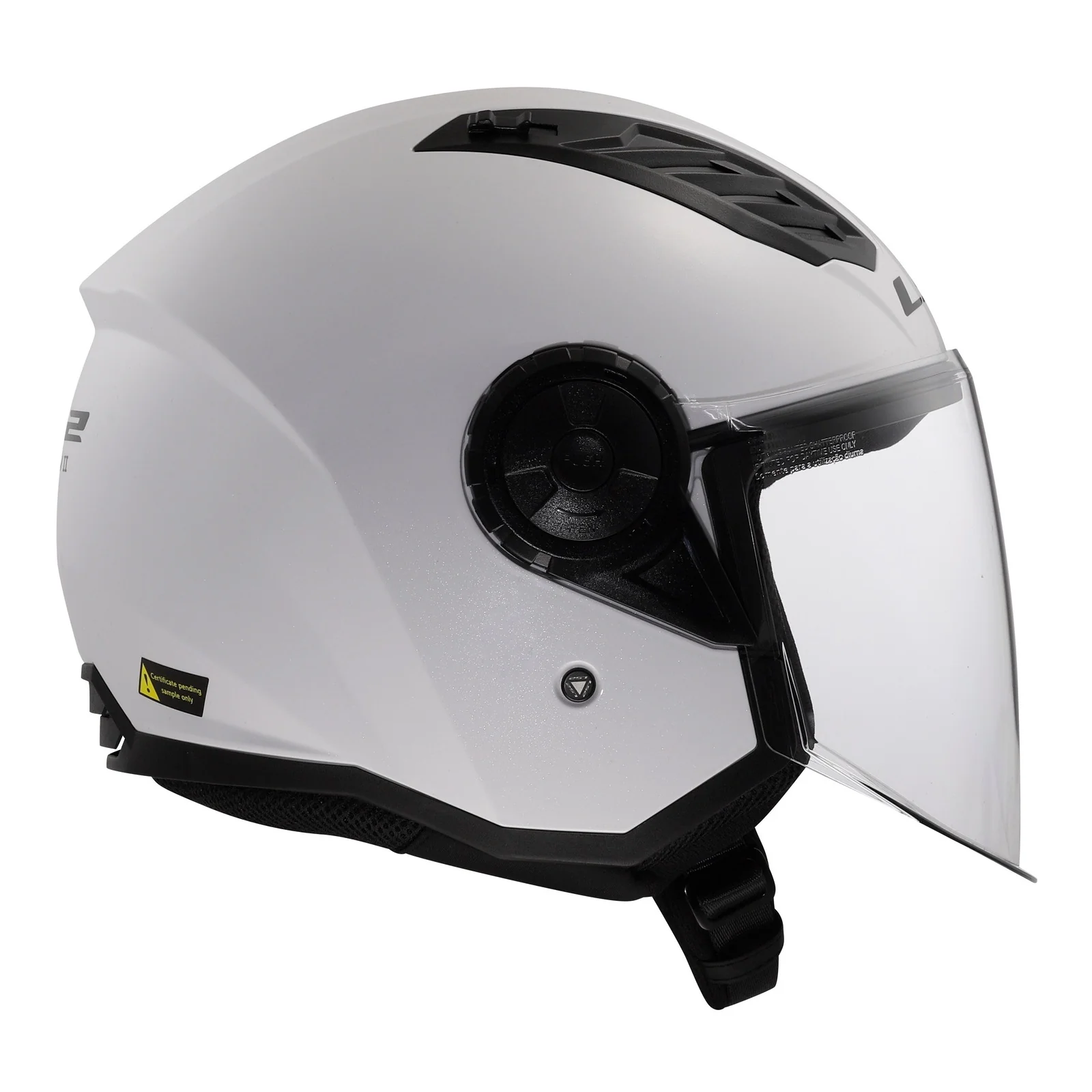 LS2 OF616 Airflow II White Helmet - Image 3