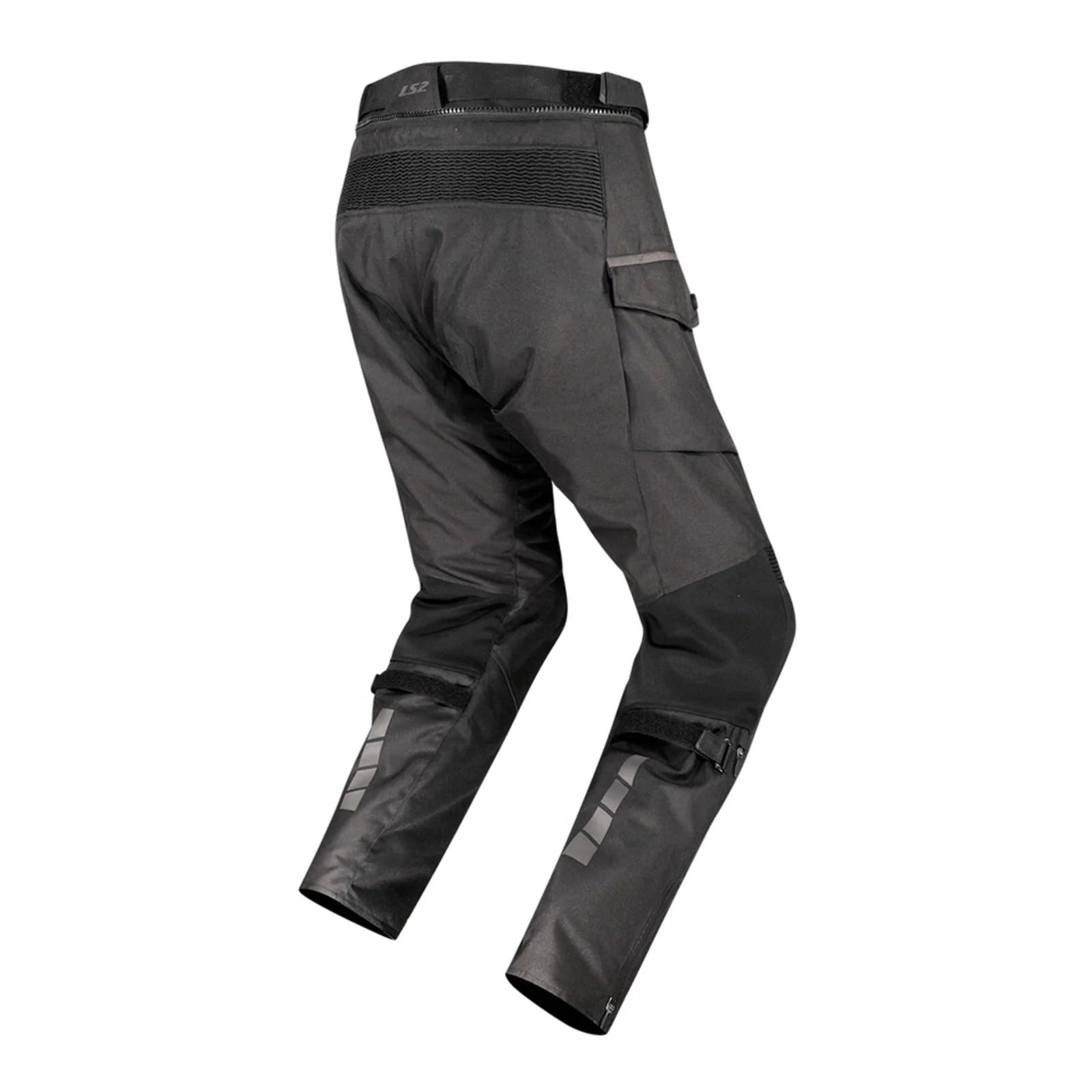 LS2 Travel Black/Dark Grey Textile Pants - Image 2