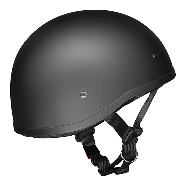 M2R Rebel Shorty Matte Black Helmet w/Quick Release - Image 2