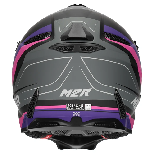 M2R X2.1 Pulse PC-7F Pink/Purple/Black Helmet - Image 6