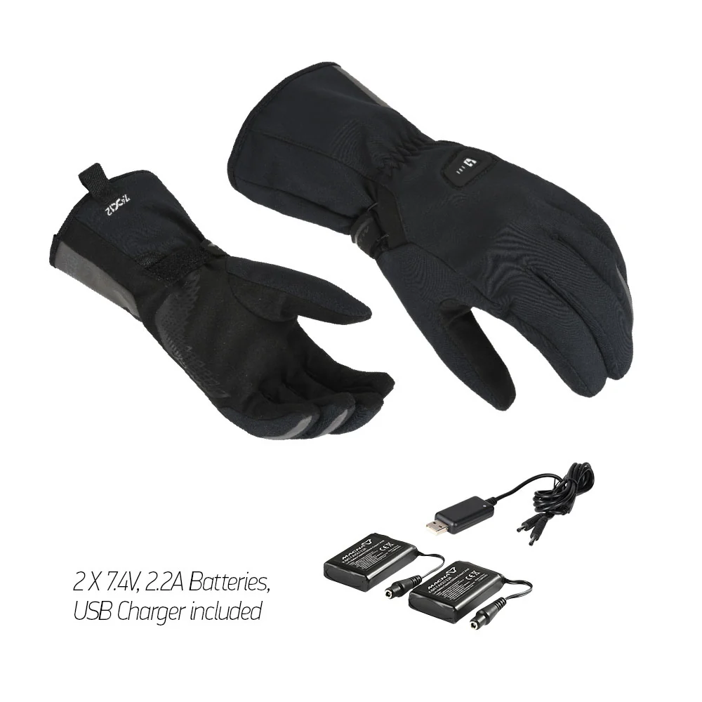 Macna Unite 2.0 RTX Black Heated Gloves & Battery Kit