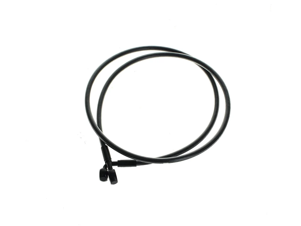 Magnum Shielding MS-46450SW Black Pearl 50" E-Z Align Front Brake Line w/7/16" x 180 Degree Banjo