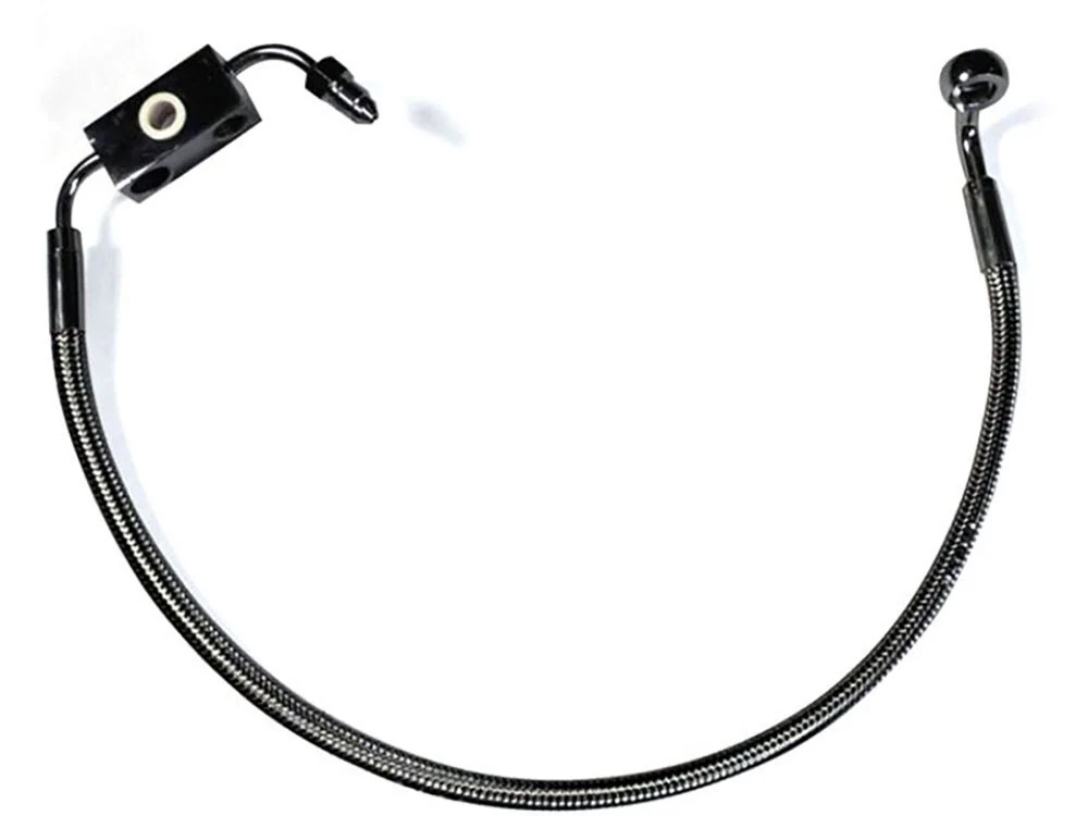 Magnum Shielding MS-AS47008 Black Pearl Stock Length Lower Front Brake Line for Harley-Davidson Sportster Seventy-Two 14-16 w/ABS & Single Front Disc Caliper