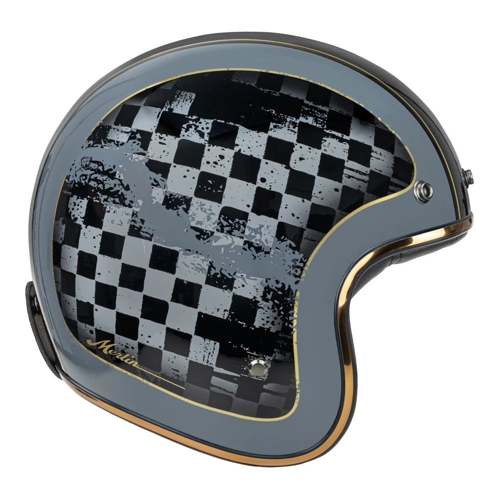 Merlin Blackbird Racer Black Helmet - Image 4
