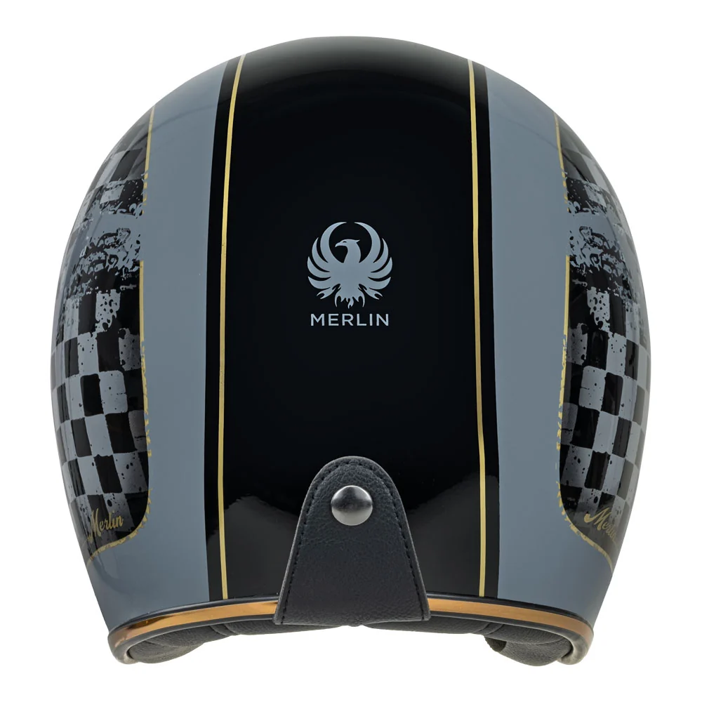 Merlin Blackbird Racer Black Helmet - Image 6