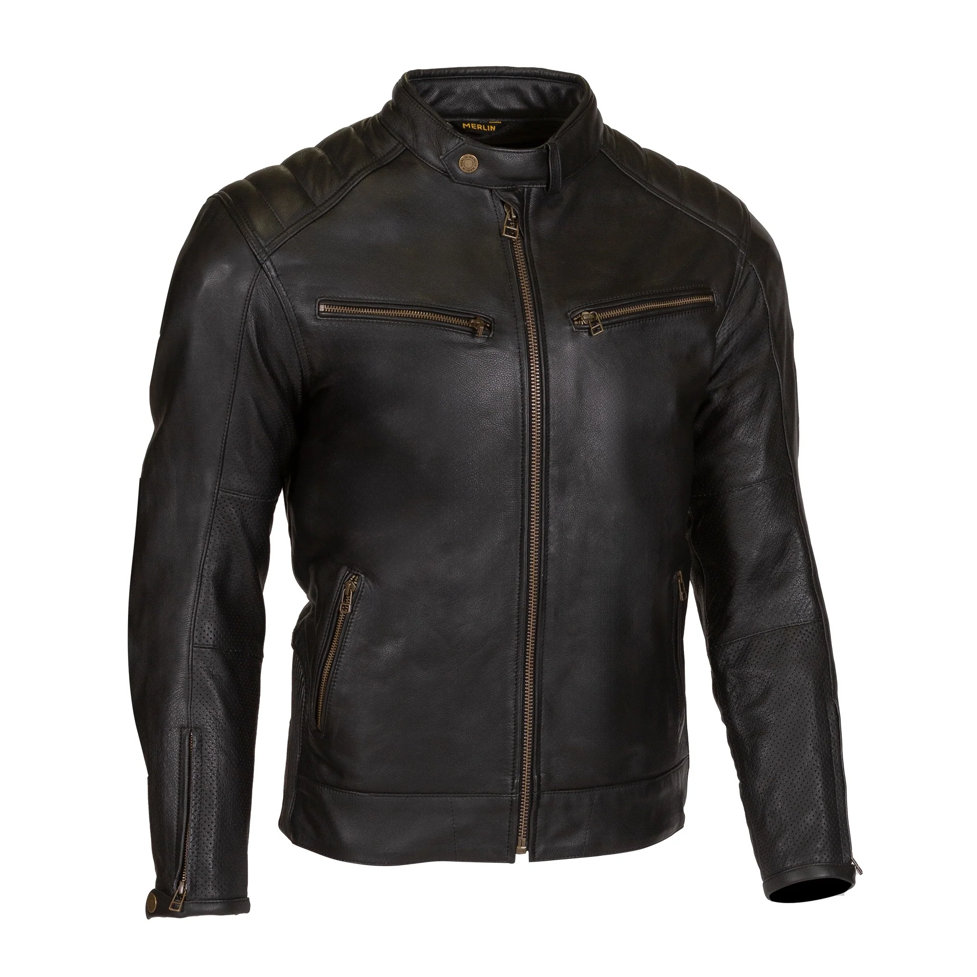 Merlin Chase II D3O Black Perforated Leather Jacket - Image 2