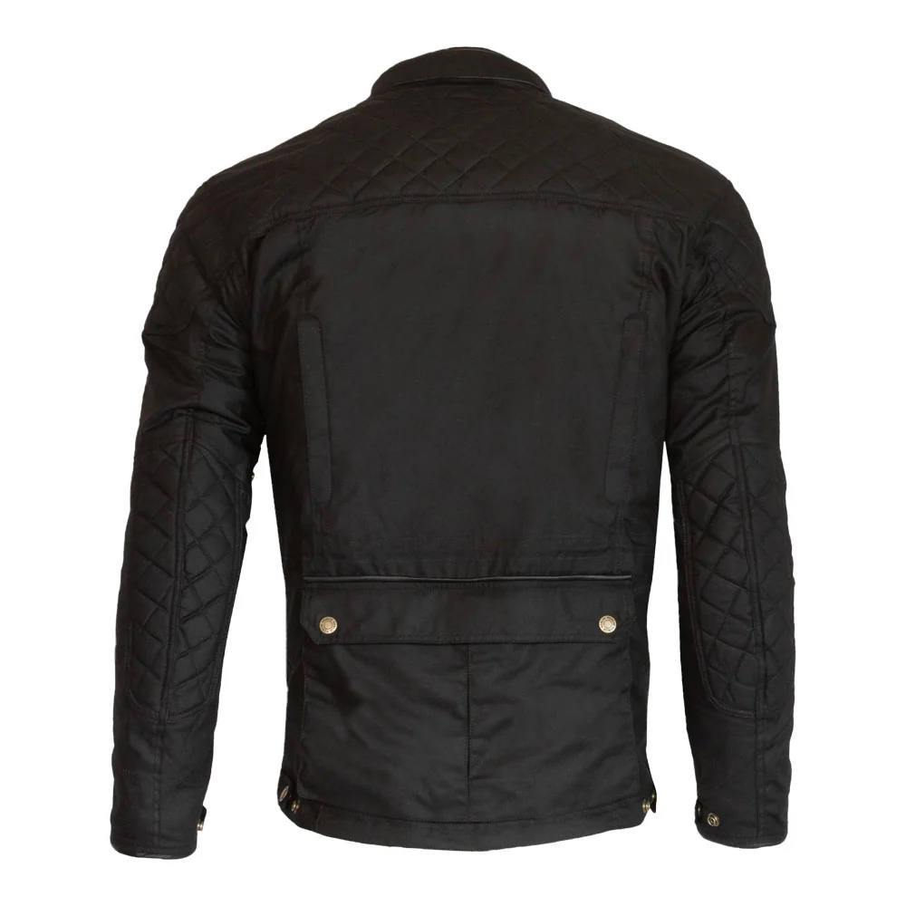 Merlin Edale II Cotec D3O Black Heritage Wax Cotton Jacket - Image 2