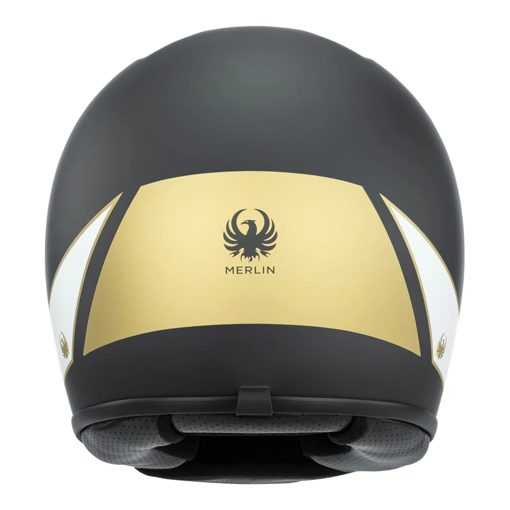 Merlin Revival Flash Matte Black Helmet - Image 6