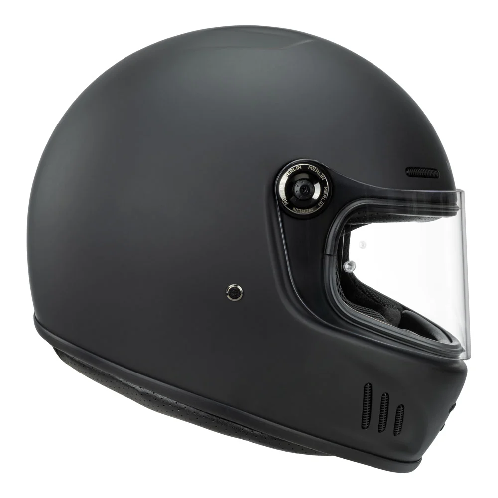 Merlin Revival Matte Black Helmet - Image 4