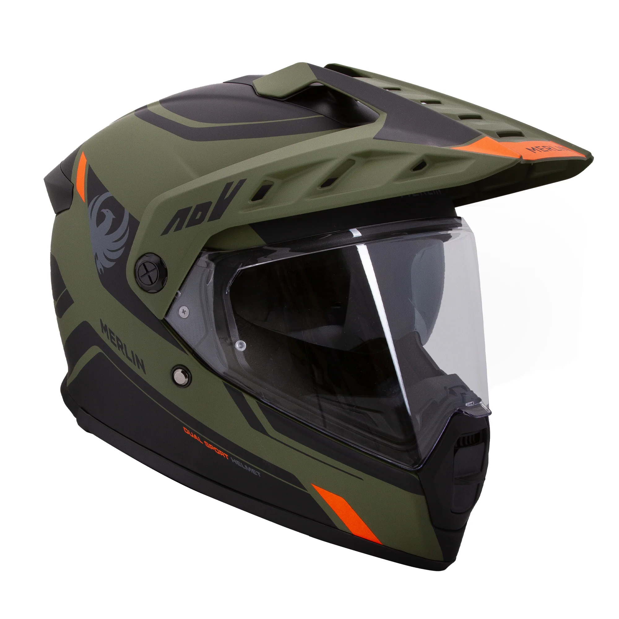 Merlin Torres Adventure Block Matte Green Helmet - Image 3