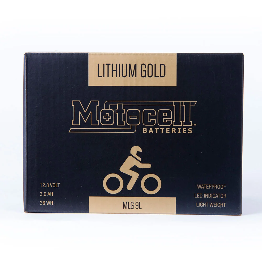 Motocell LIFEPO4 Series MLG9L 12.8V 36WH Lithium Gold Battery - Image 3