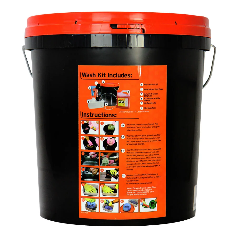 Motul 16-930-00 Bucket/Air Filter Wash Kit - Image 3