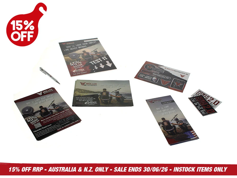 Muller Motorcycle AG MUL-M322 Power Clutch Dealer Pack for Harley-Davidson Milwaukee-Eight 17-Up w/Cable Clutch - Image 3