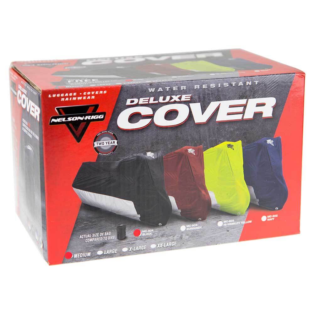 Nelson-Rigg MC-90402-MD Defender Deluxe Cover Medium Black/Silver - Image 3