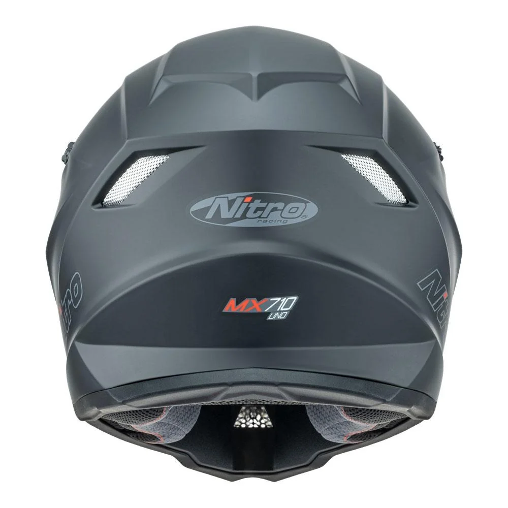 Nitro MX710 Satin Black Youth Helmet - Image 6