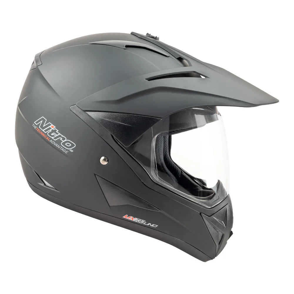 Nitro MX730 Satin Black Adventure Helmet - Image 4