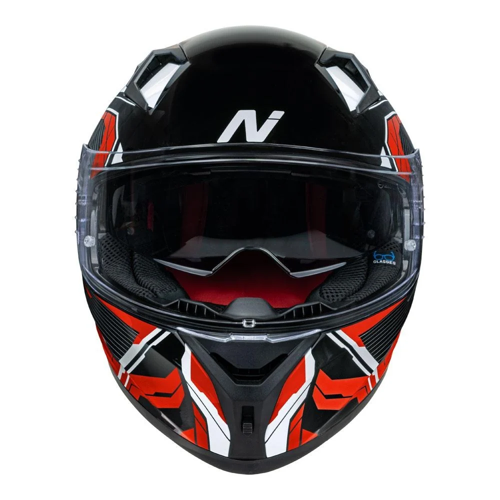 Nitro N501 DVS Fuse Gloss Red/White/Black Helmet - Image 2