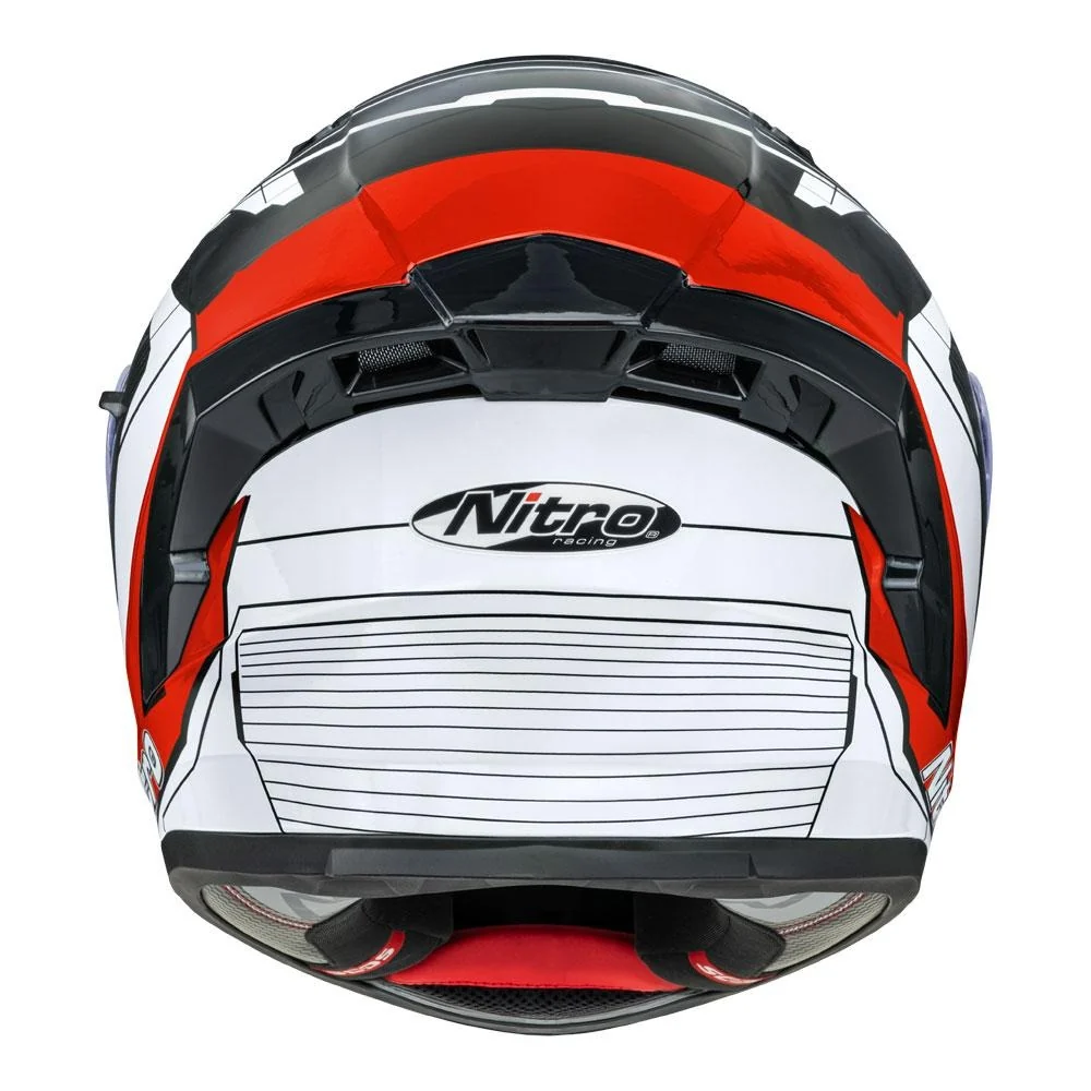 Nitro N501 DVS Fuse Gloss Red/White/Black Helmet - Image 6