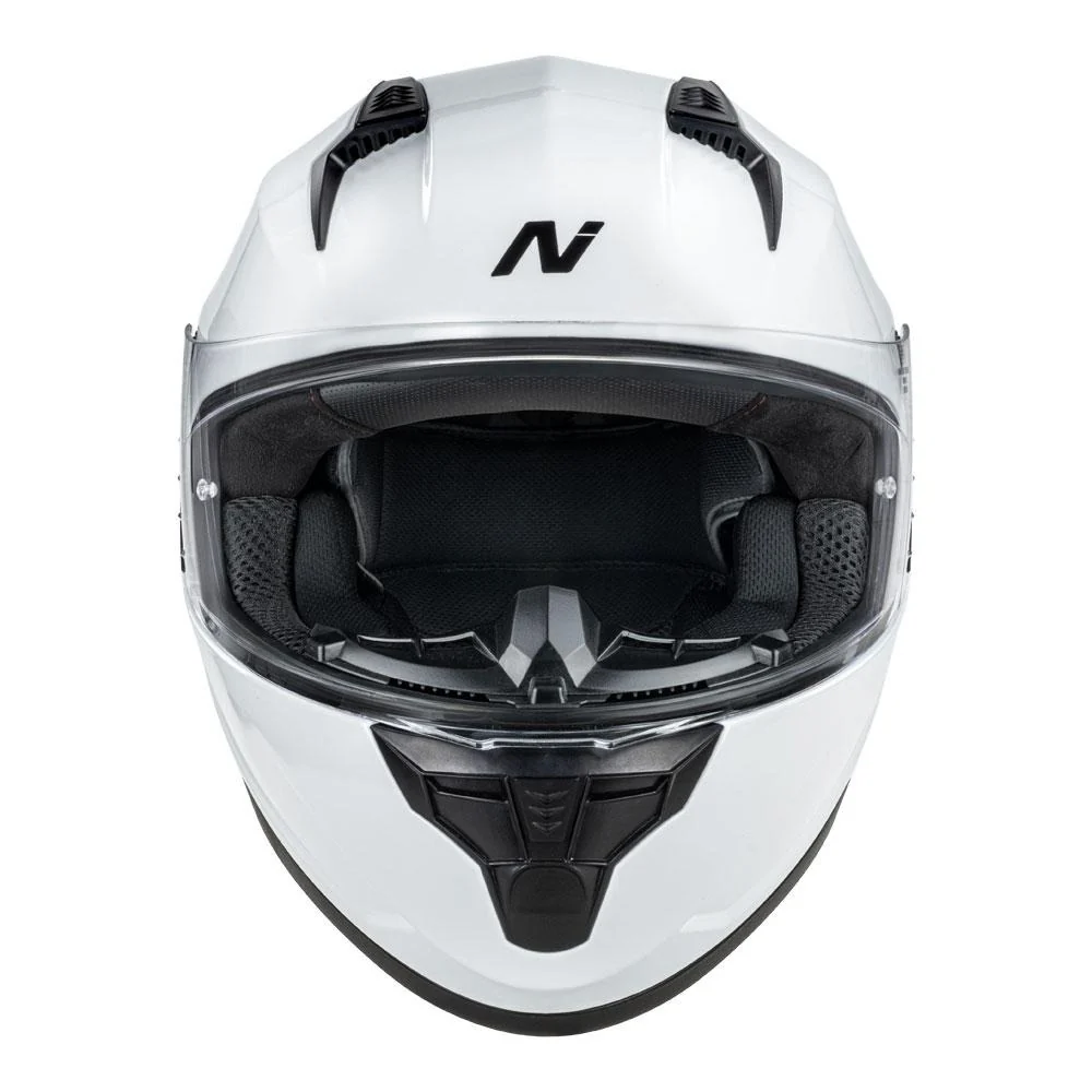 Nitro N670 Gloss White Helmet - Image 2