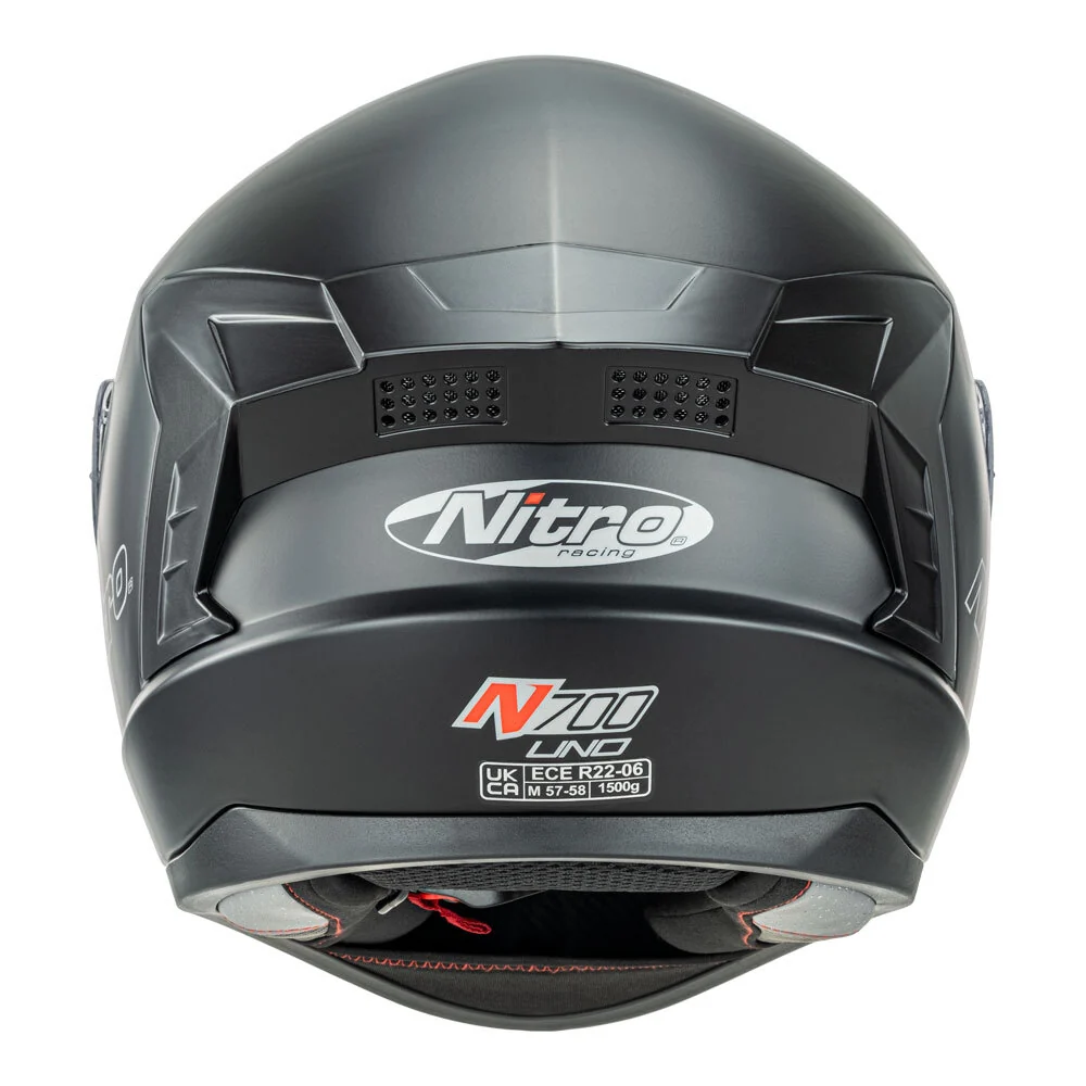 Nitro N700 Satin Black Helmet - Image 6