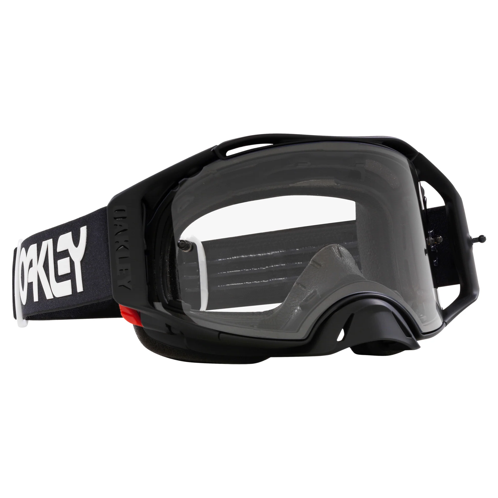 Oakley Airbrake MX Goggles w/Black/White Strap & Clear Lenses - Image 3