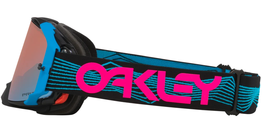 Oakley Airbrake MX Goggles w/Blue Wired Strap & Prizm MX Sapphire Iridium Lenses - Image 3