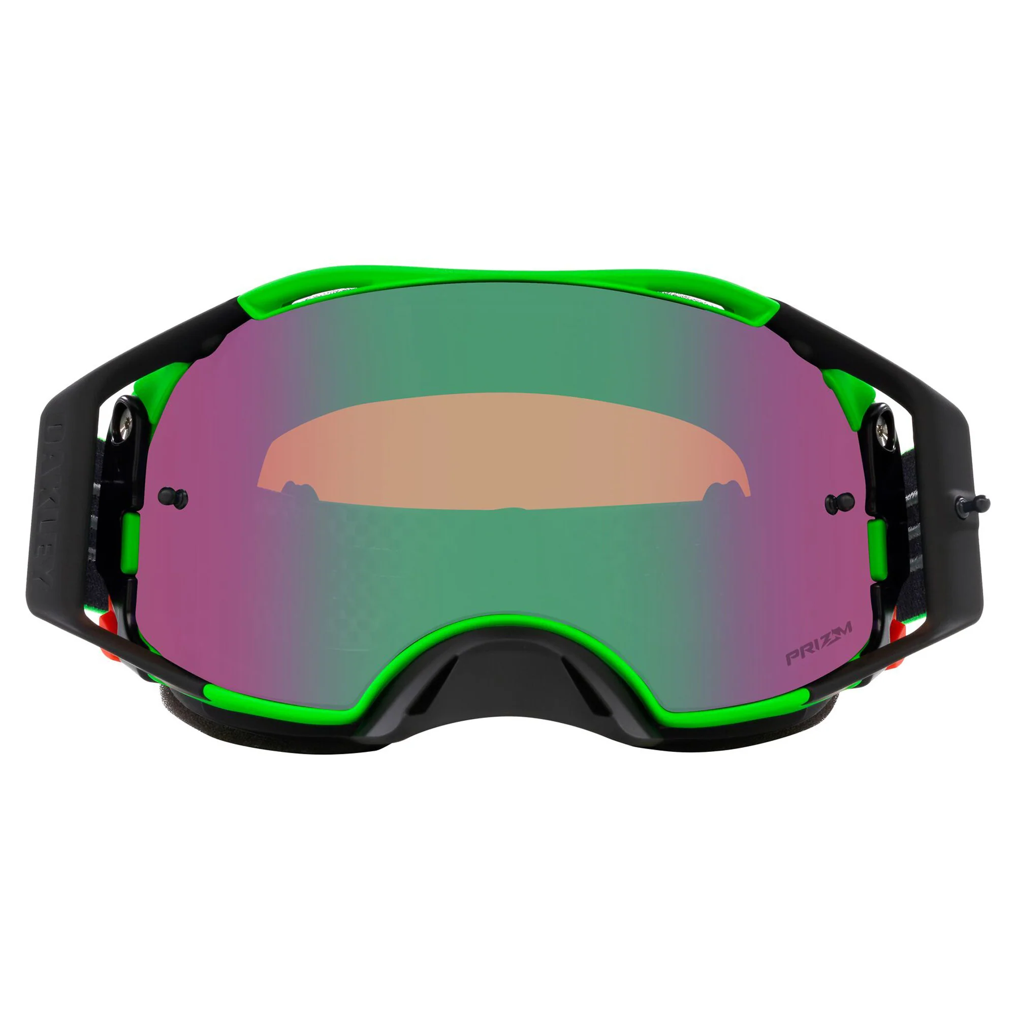 Oakley Airbrake MX Goggles w/Moto Green B1B Strap & Prizm MX Jade Lenses - Image 2