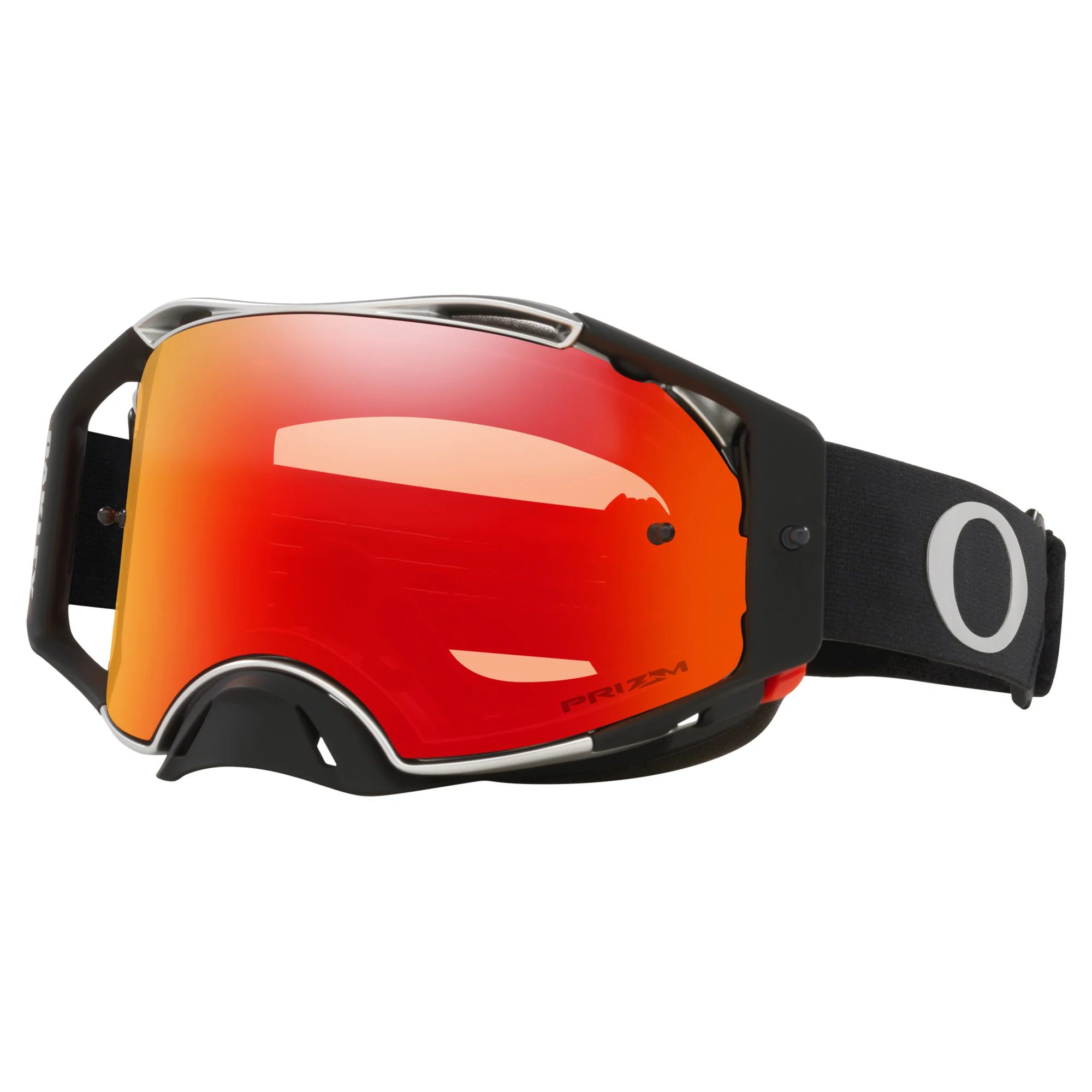 Oakley Airbrake MX Goggles w/Tuff Blocks Black Gunmetal Strap & Prizm MX Torch Iridium Lenses