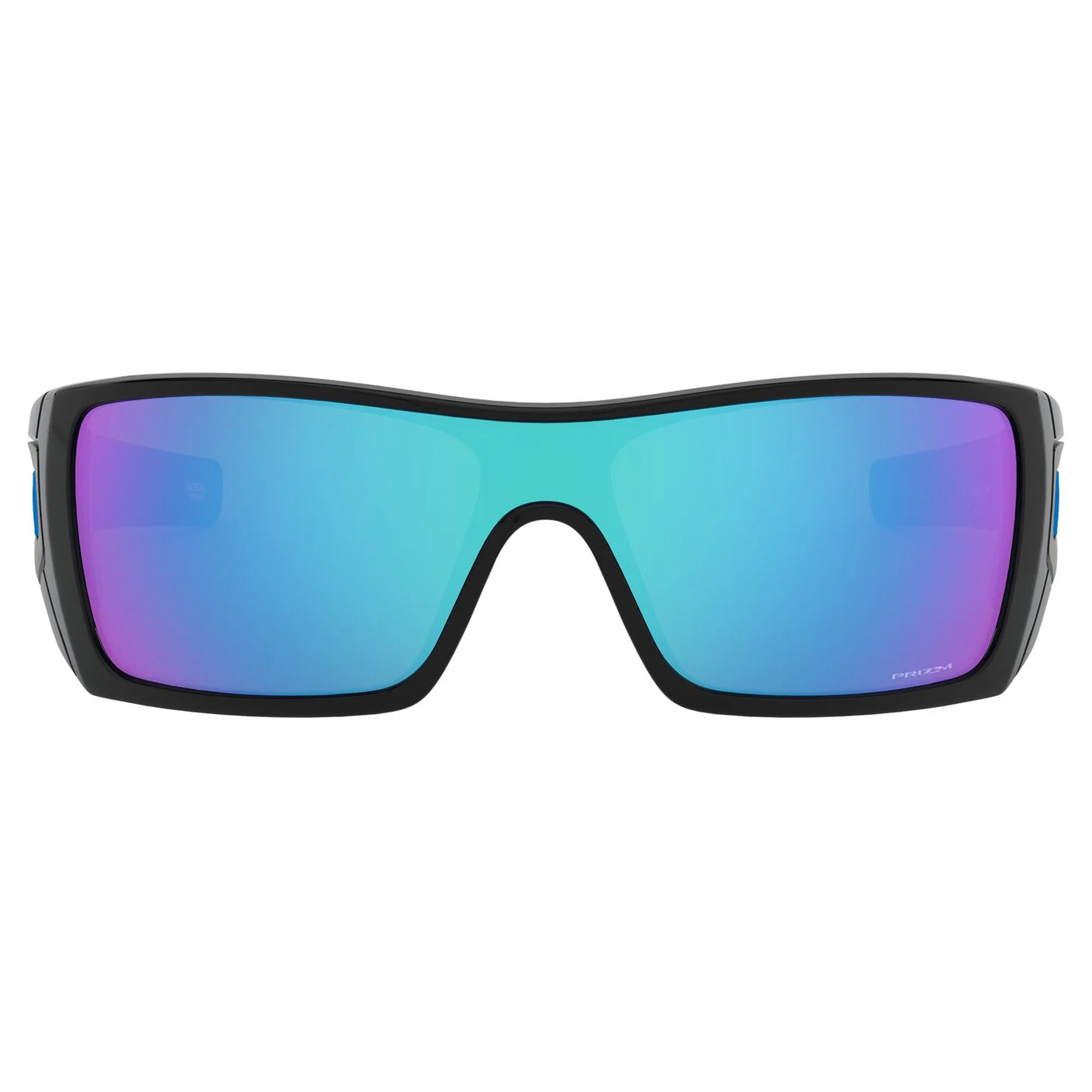 Oakley Batwolf Sunglasses Polished Black Frame & Prizm Sapphire Lenses - Image 2