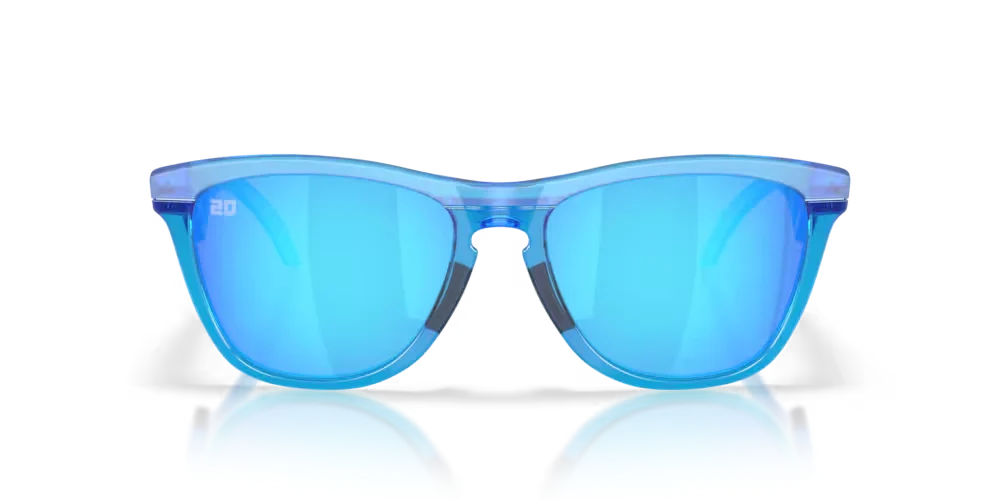 Oakley Frogskins Hybrid Sunglasses Fabio Quartararo Signature Series w/Matte Acid Blue Frame & Prizm Sapphire Lenses - Image 2