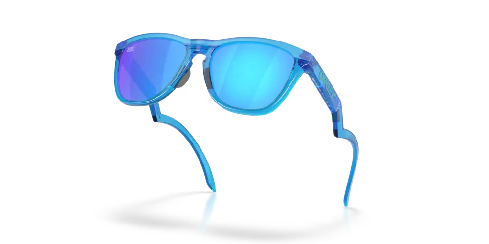 Oakley Frogskins Hybrid Sunglasses Fabio Quartararo Signature Series w/Matte Acid Blue Frame & Prizm Sapphire Lenses - Image 3