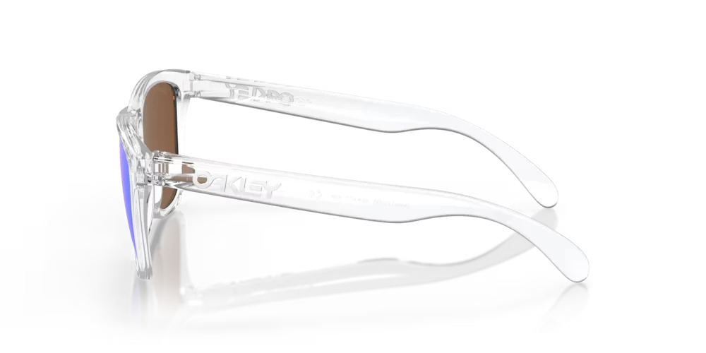 Oakley Frogskins Sunglasses w/Polished Clear Frame & Prizm Violet Lenses - Image 4