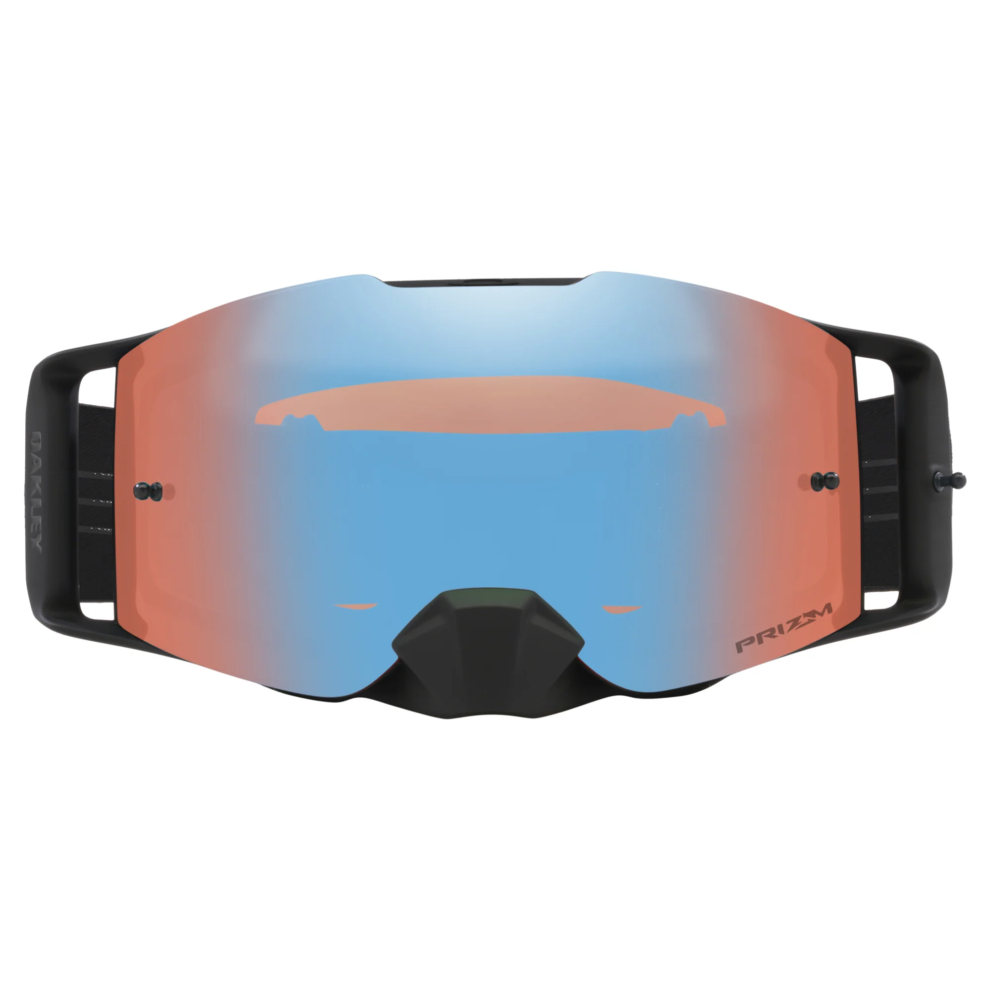 Oakley Front Line MX Goggles w/B1B Blackout Strap & Prizm MX Sapphire Iridium Lenses - Image 2