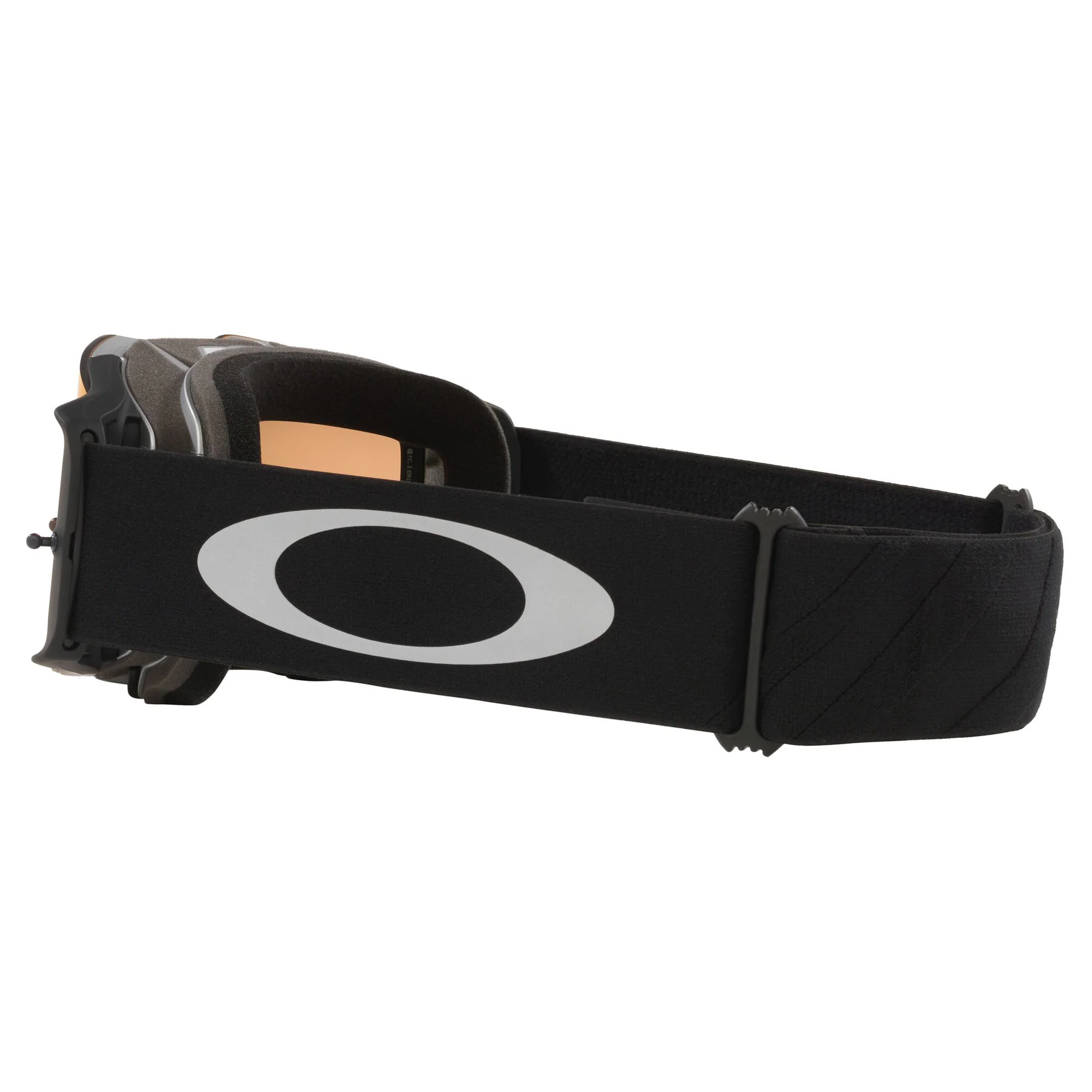 Oakley Front Line MX Goggles w/Tuff Blocks Black Gunmetal Strap & Prizm MX Torch Iridium Lenses - Image 3