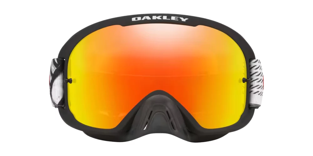 Oakley O-Frame 2.0 PRO MX Goggles w/Black Forge Strap & Fire Iridium Lenses - Image 2