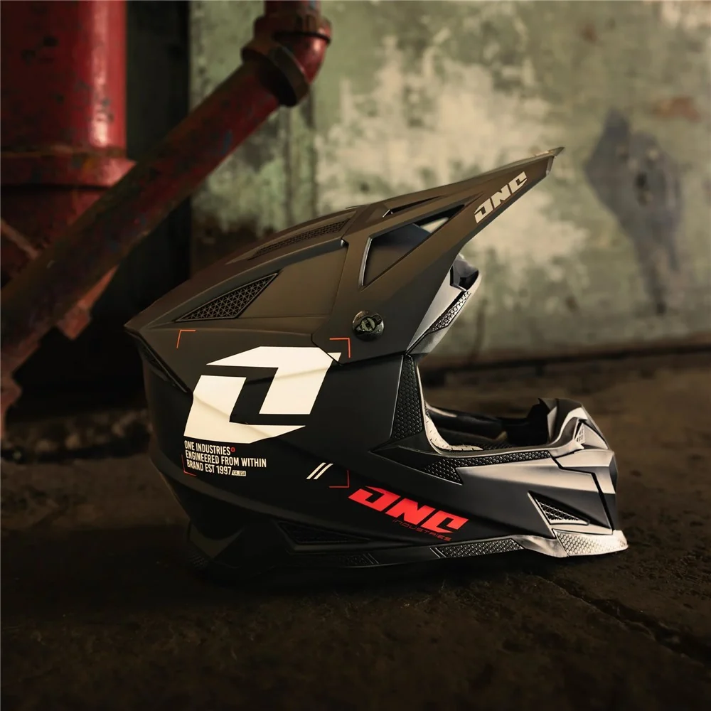 One Industries X-297 Focus Black/White Helmet - Image 3
