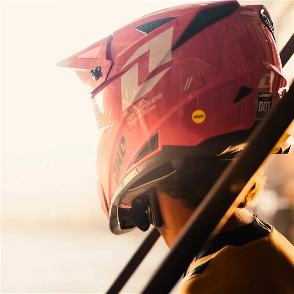 One Industries X-297 Focus Electric Red Helmet - Image 4