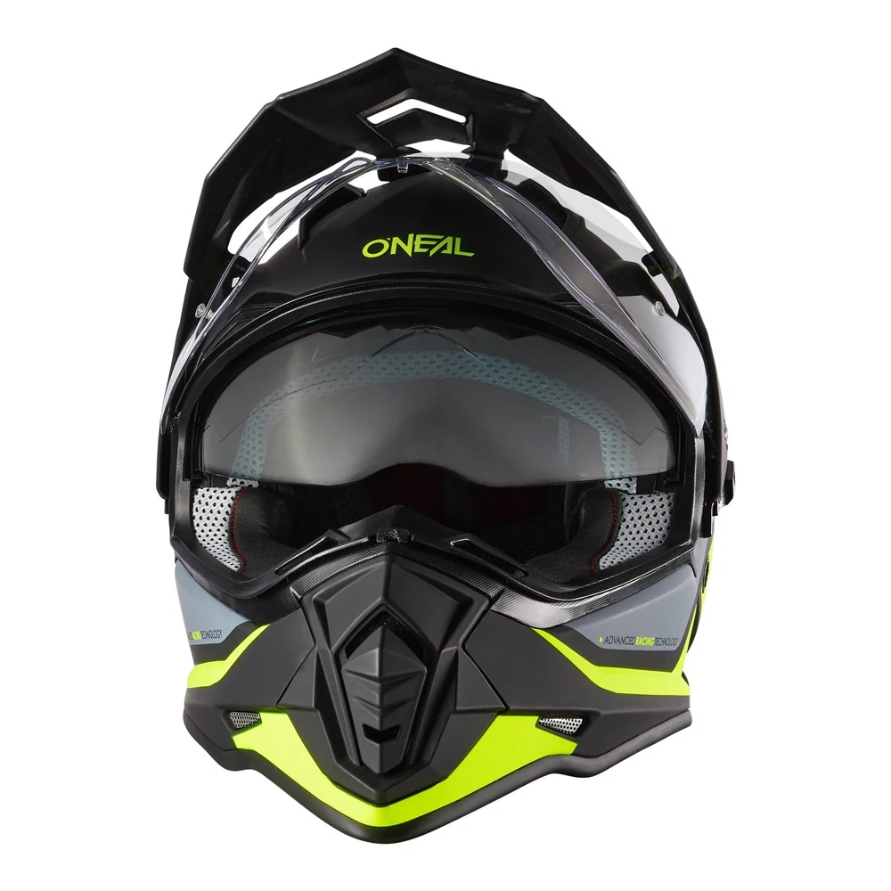 Oneal 2025 Sierra R V.24 Matte Neon Yellow/Black/Grey Helmet - Image 2