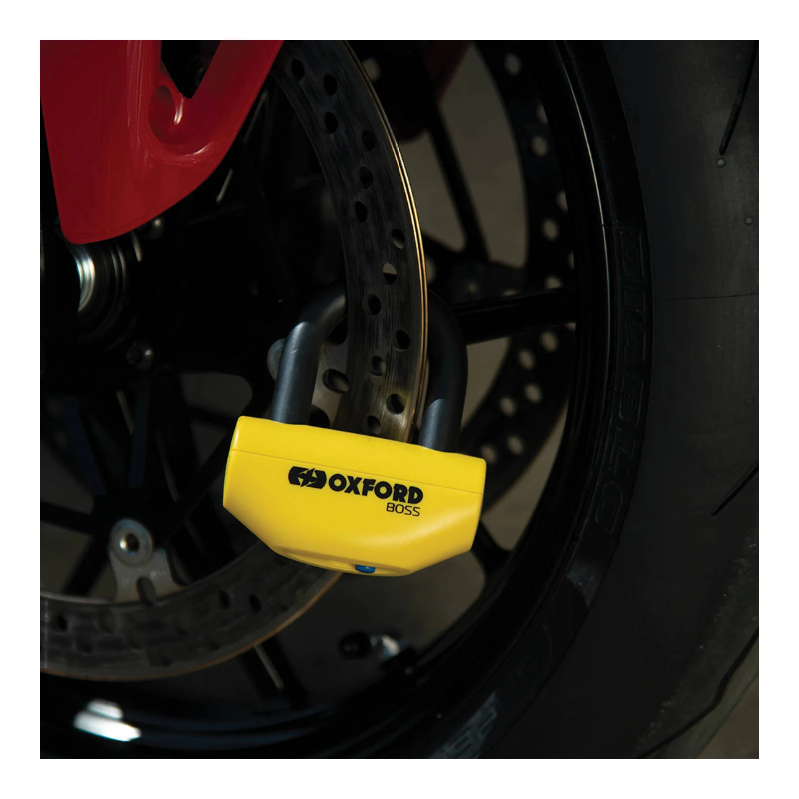 Oxford Boss 12.7mm Disc Lock Yellow - Image 2
